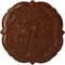 Ekena Millwork Victorian Ceiling Medallion, Hand-Painted Burnished Mahogany Crackle, 24 3/8"OD x 1"P CM24VIBMC - alternate 1
